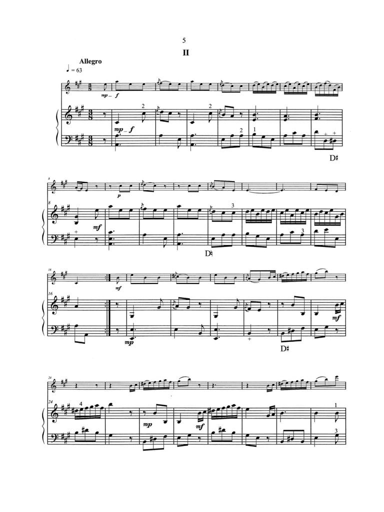 Sonata In A Major, K. 12